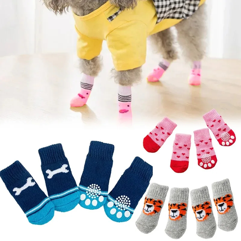 Dog Booties Paw Protector - 4 szt. Zimowe skarpetki dla psów,