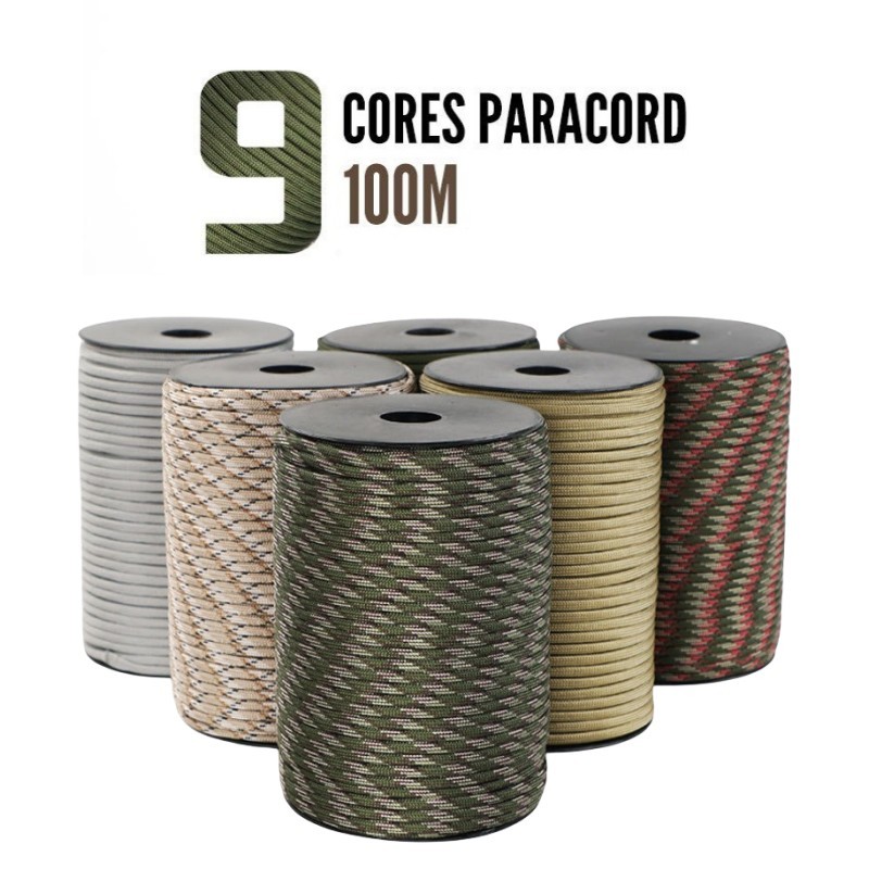 Dog Raincoat - 50/100m 550 wojskowy Paracord 9 Strand