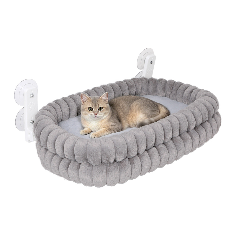 Cat Window Perch - Legowisko dla kota, pogrubione, dwuwarstwowe, pluszowe,