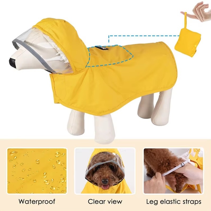 Wodoodporna kurtka dla psa z o – Dog Raincoat recenzja i cena