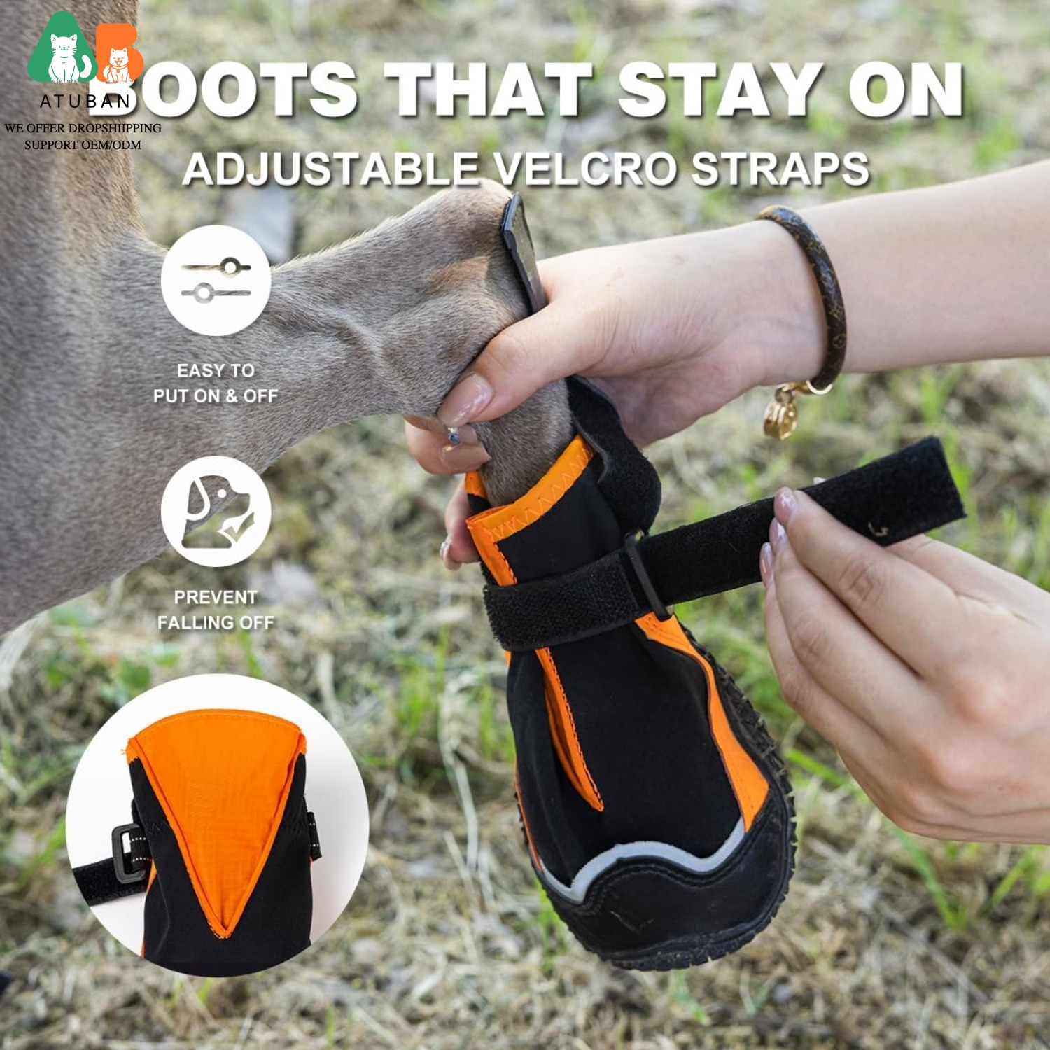 ATUBAN Buty dla psów, wodoodpo – Dog Booties Paw Protector recenzja i cena