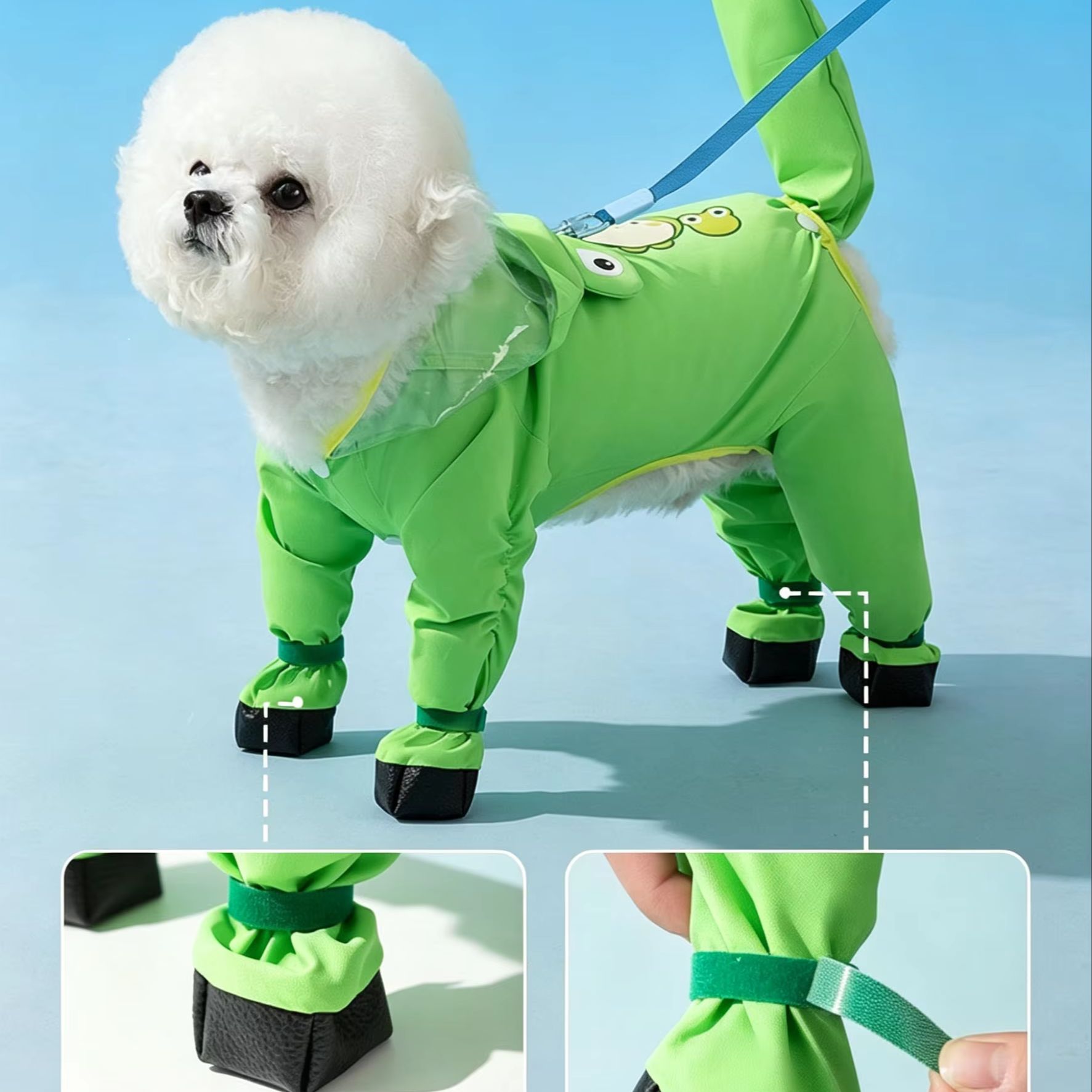 Wodoodporny płaszcz dla psa z  – Dog Raincoat recenzja i cena