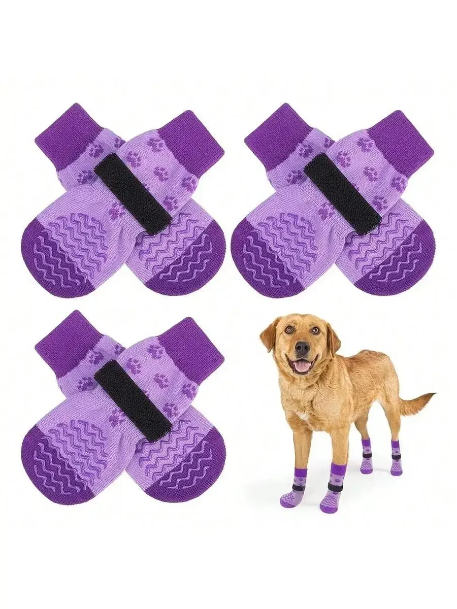 6 szt. Antypoślizgowe skarpetk – Dog Booties Paw Protector recenzja i cena