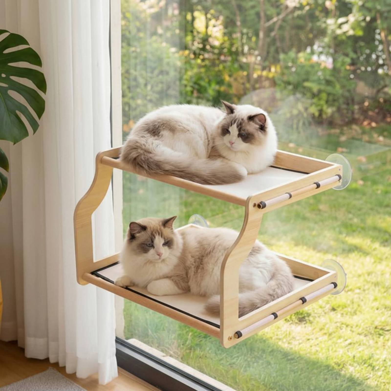 Łóżko dla kota do montażu na o – Cat Window Perch recenzja i cena