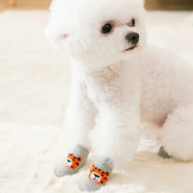 4 szt. Zimowe skarpetki dla ps – Dog Booties Paw Protector recenzja i cena